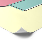 Aangepaste persoonlijke retro 50s stijladvertentie poster (Hoek)