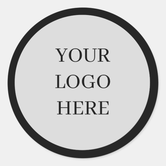 Aangepaste persoonlijke rondjes zakelijke Logo Ronde Sticker (Voorkant)
