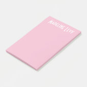 Aangepaste persoonlijke roze advertentie met naam post-it® notes (Schuin)