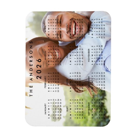 Aangepaste persoonlijke serie Foto 2024 Agenda Magneet (Verticaal)