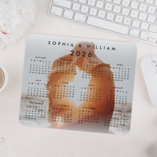 Aangepaste persoonlijke serie Foto 2024 Agenda Muismat