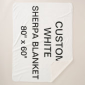 Aangepaste persoonlijke Sherpa Blanket van 80 x 60 Deken (Voorkant)