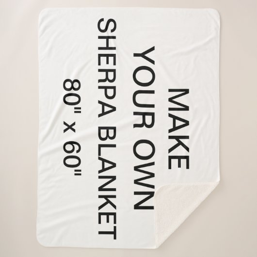 Aangepaste persoonlijke Sherpa Blanket van 80 x 60 Deken (Voorkant)