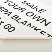 Aangepaste persoonlijke Sherpa Blanket van 80 x 60 Deken (3/4)