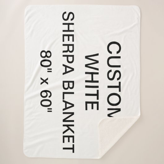 Aangepaste persoonlijke Sherpa Blanket van 80 x 60 Sherpa Deken (Voorkant)
