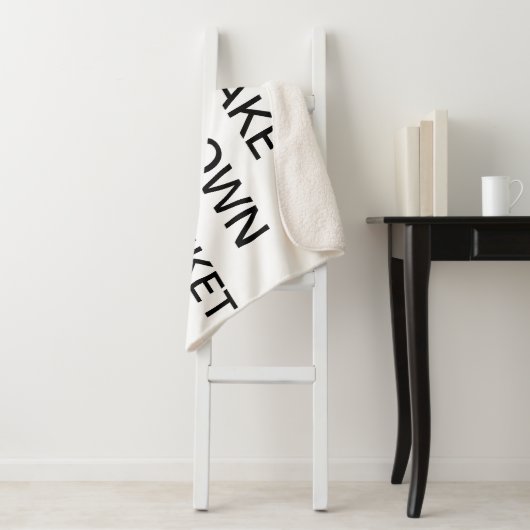 Aangepaste persoonlijke Sherpa Blanket van 80 x 60 Sherpa Deken (In situ)