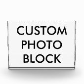 Aangepaste persoonlijke Sjabloon voor fotoblokkeri Fotoblokken (Voorkant)