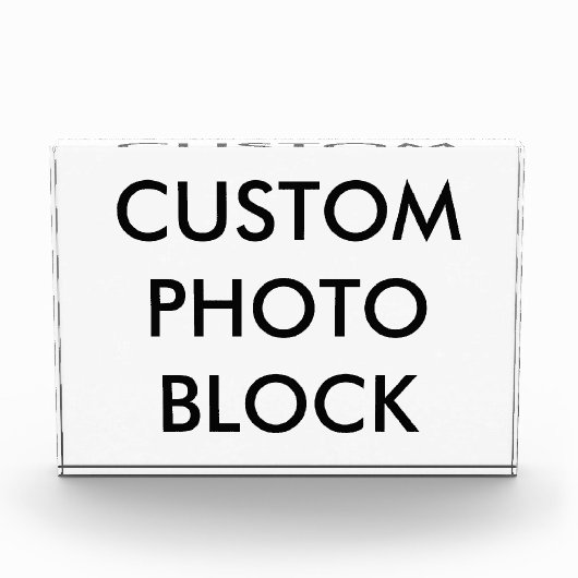 Aangepaste persoonlijke Sjabloon voor fotoblokkeri Fotoblokken (Voorkant)