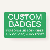 Aangepaste persoonlijke Sjabloon voor RETRACTABLE Badge (Voorkant)