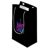 Aangepaste persoonlijke Snoep cadeautas (Voorkant Gekanteld)