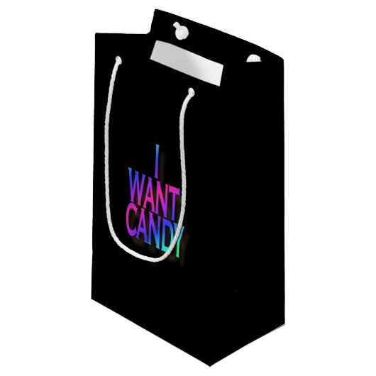 Aangepaste persoonlijke Snoep cadeautas (Voorkant Gekanteld)