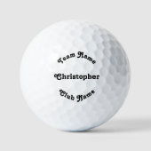 Aangepaste persoonlijke spelersclub voor team van  golfballen (Voorkant)