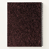 Aangepaste persoonlijke spiraal voor honkbalfans notitieboek (Achterkant)