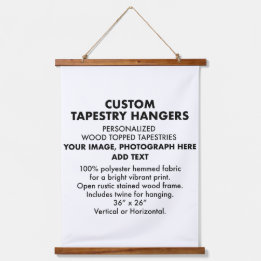 Aangepaste persoonlijke TAPESTRY HANGER 26-inch x3 Hangend Wandkleed