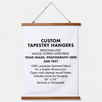 Aangepaste persoonlijke TAPESTRY HANGER 26-inch x3 Hangend Wandkleed