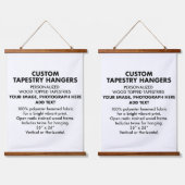 Aangepaste persoonlijke TAPESTRY-HANGERS 26 x 36 i Hangend Wandkleed (Dubbel)