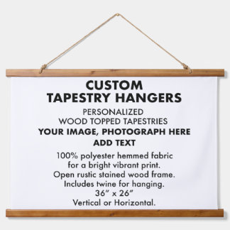 Aangepaste persoonlijke TAPESTRY-HANGERS 36-inch x Hangend Wandkleed
