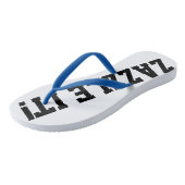 Aangepaste persoonlijke Teenslippers lege Sjabloon (Schuin)