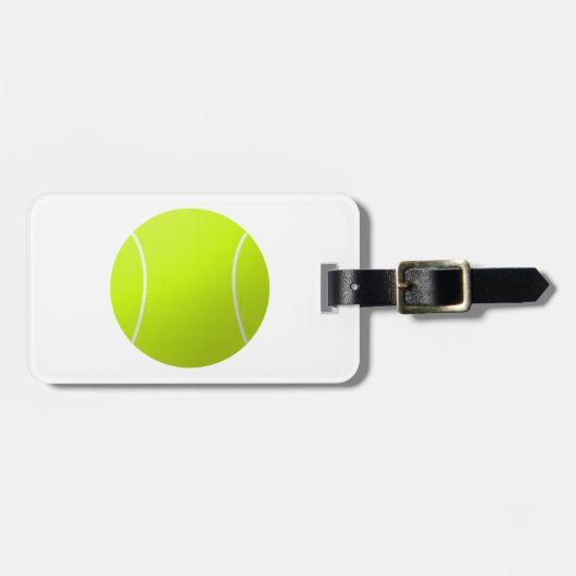 Aangepaste persoonlijke Tennis Ball Cadeaus Bagagelabel (Voorkant horizontaal)