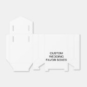 Aangepaste persoonlijke tentweduwendozen bedankdoosjes (Uitgevouwen)