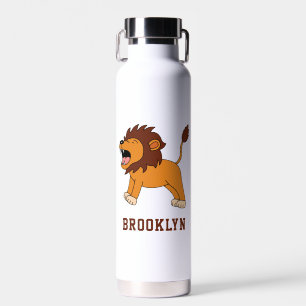 Aangepaste persoonlijke titel van Cute Lion terug Waterfles