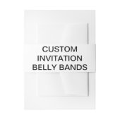 Aangepaste persoonlijke uitnodiging Belly Bands Bl Uitnodigingen Wikkel (Voorkant Voorbeeld)
