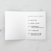 Aangepaste persoonlijke uitnodiging tot geboorte, (Binnen)