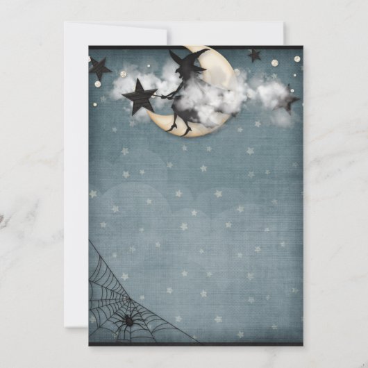 Aangepaste persoonlijke uitnodiging voor Halloween (Achterkant)