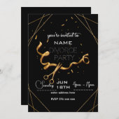 Aangepaste persoonlijke uitnodiging voor scheiding (Voorkant / Achterkant)