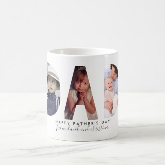 Aangepaste persoonlijke Vaderdag Gift Dad Love Koffiemok (Center)