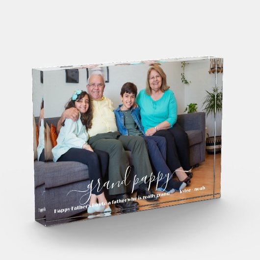 Aangepaste persoonlijke Vaderdag voor fotoblokkeri Fotoblokken (Links)