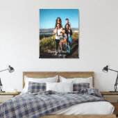 Aangepaste persoonlijke vakantiefoto van de famili canvas afdruk (Insitu (Slaapkamer))