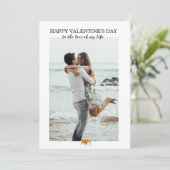 Aangepaste persoonlijke Valentijnsdag-fotokaart Feestdagenkaart (Staand voorkant)