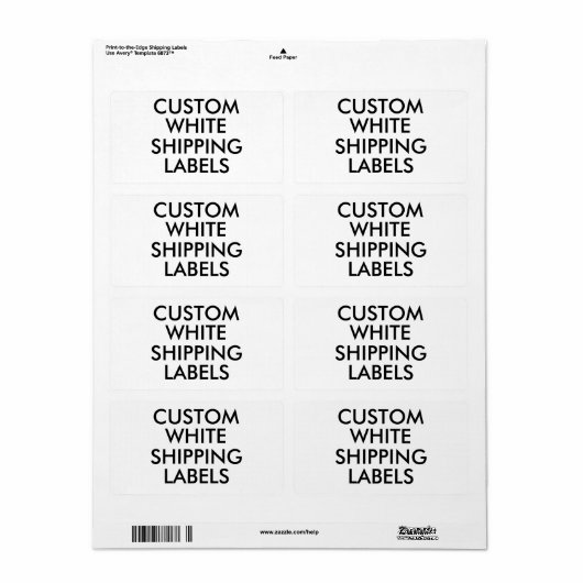 Aangepaste persoonlijke verzendlabels van 6973 etiket (Full Sheet)