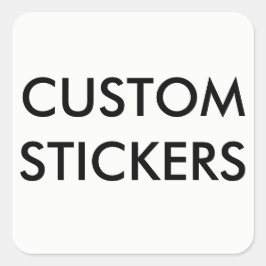 Aangepaste persoonlijke vierkant stickers leeg