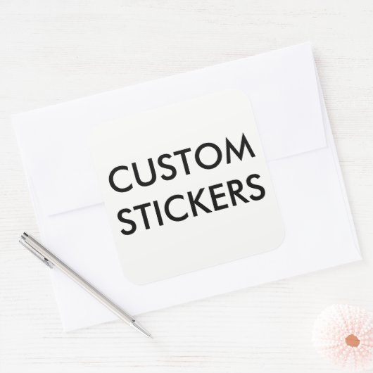 Aangepaste persoonlijke vierkant stickers leeg (Envelop)
