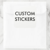 Aangepaste persoonlijke vierkant stickers leeg (Tas)