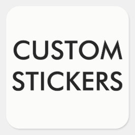 Aangepaste persoonlijke vierkant stickers leeg