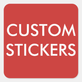 Aangepaste persoonlijke vierkant stickers leeg