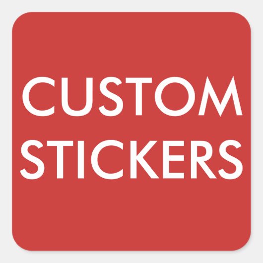 Aangepaste persoonlijke vierkant stickers leeg (Voorkant)