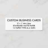 Aangepaste persoonlijke Visitekaartjes lege Sjablo (Voorkant)