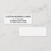 Aangepaste persoonlijke Visitekaartjes lege Sjablo (Voorkant / Achterkant)