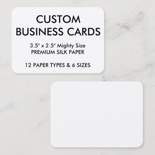 Aangepaste persoonlijke Visitekaartjes lege Sjablo (Voorkant / Achterkant)