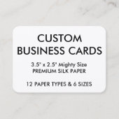 Aangepaste persoonlijke Visitekaartjes lege Sjablo (Voorkant)