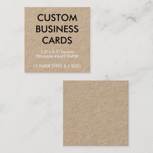 Aangepaste persoonlijke Visitekaartjes lege Sjablo (Voorkant / Achterkant)