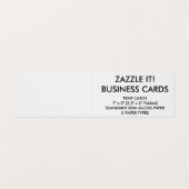 Aangepaste persoonlijke Visitekaartjes voor Boek m (Buitenkant ongevouwen)