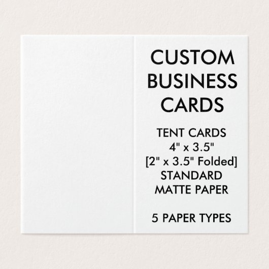 Aangepaste persoonlijke Visitekaartjes voor Boek m (Buitenkant ongevouwen)