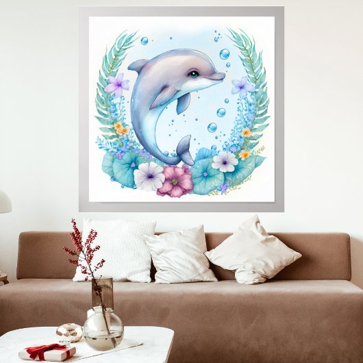 Aangepaste persoonlijke Waterverf Wilde bloempitte Poster