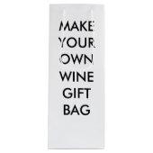 Aangepaste persoonlijke wijn of champagne Gift Bag Cadeautas (Voorkant)