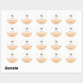 Aangepaste perspam- en poollabels voor pantries ronde sticker (Vel)